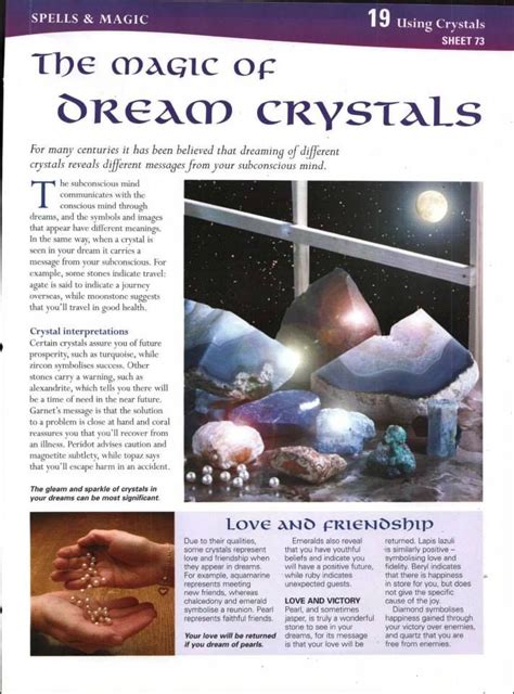 The Science of Dreams and Crystals