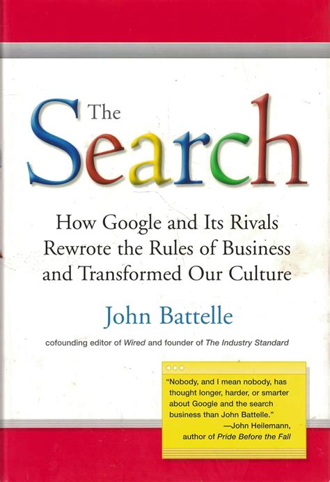 The Search How Google and Its Rivals Rewrote the Rules of Business and Transformed Our Culture PDF