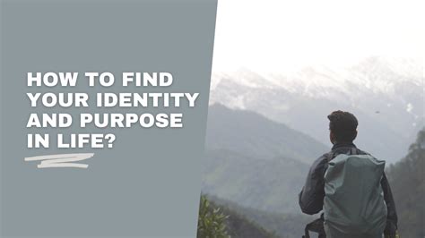 The Search for Identity and Purpose