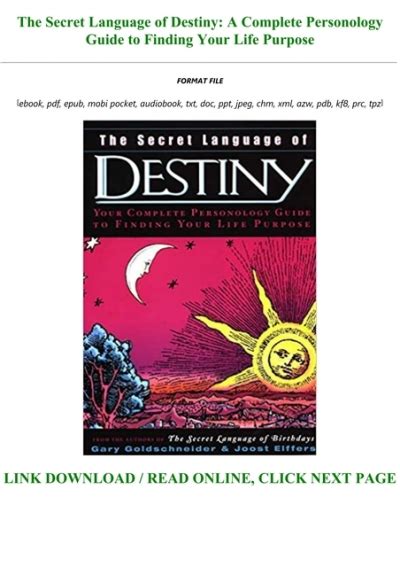 The Secret Language Of Destiny Pdf Epub