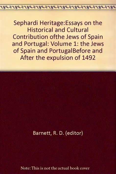 The Sephardi heritage Essays on the history and cultural contribution of the Jews of Spain and Portugal Epub