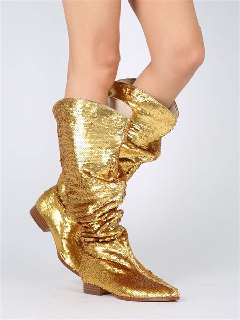 The Shimmering Allure of Sequin Boots