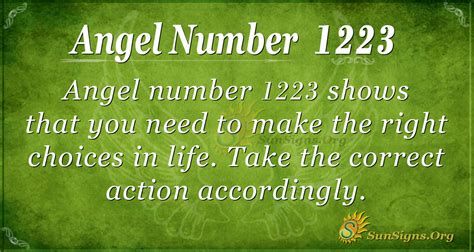 The Significance of 1223