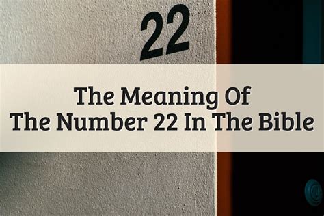 The Significance of 22