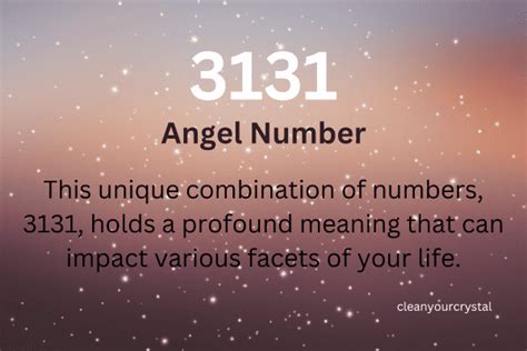 The Significance of 3131 in Numerology