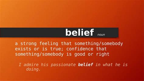 The Significance of Belief