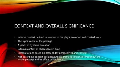 The Significance of Context