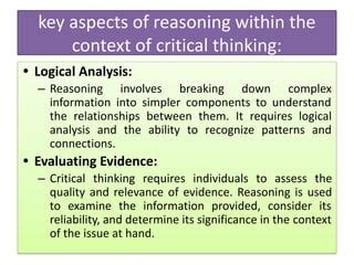 The Significance of Critical Reasoning in Fiction