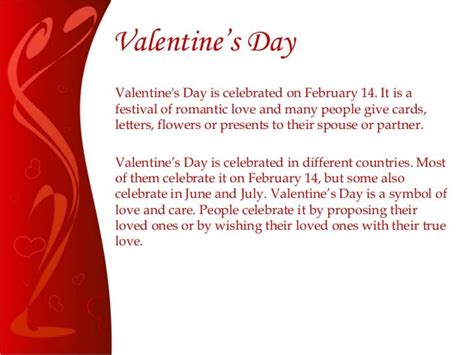 The Significance of Valentine's