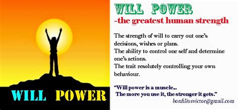 The Significance of Willpower