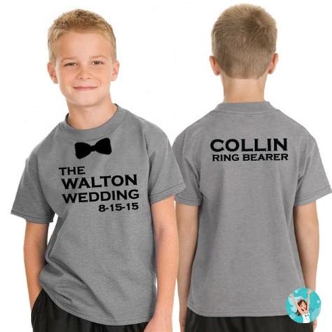 The Significance of a Ring Bearer T-Shirt