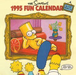 The Simpsons 1995 Calendar Doc