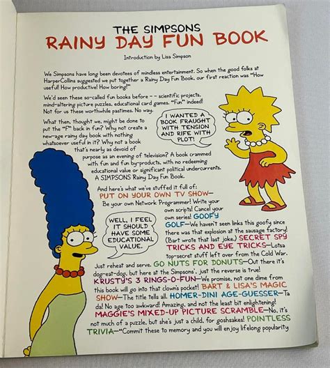 The Simpsons Rainy Day Fun Book Doc