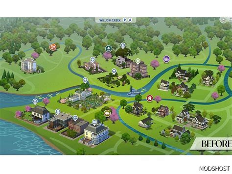 The Sims 4 Willow Creek Map: A Comprehensive Guide to the Neighborhood