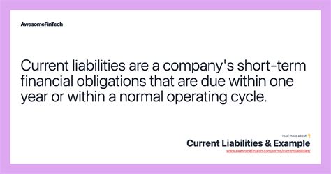 The Sneaky Trap of Current Liabilities: Obligations That Are Due Within One Year