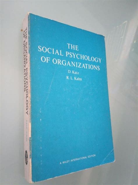 The Social Psychology of Organizations 2nd Edition Doc