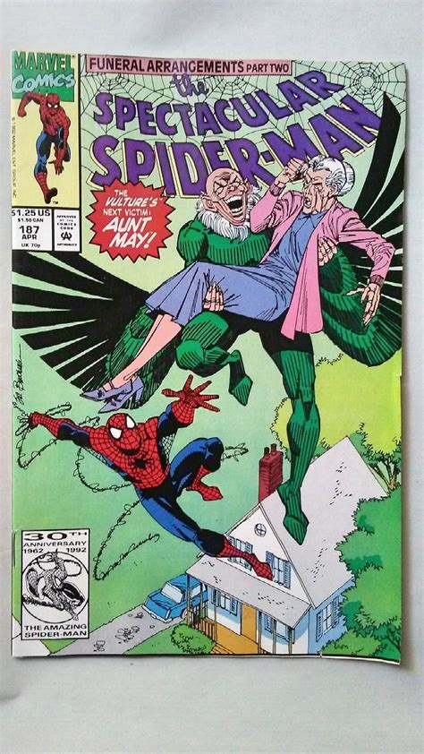 The Spectacular Spider-Man 187 Desperate Measures Funeral Arrangements Marvel Comics Reader