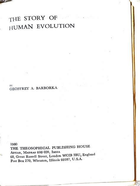 The Story of Human Evolution 1st Reprint PDF