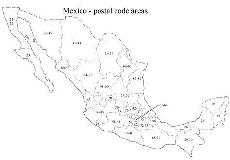 The Structure of Mexican Postal Codes