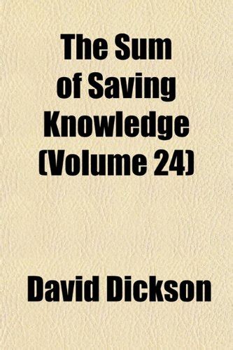 The Sum of Saving Knowledge Vol 24 Classic Reprint Epub