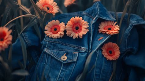 The Symphony of Denim and Flowers