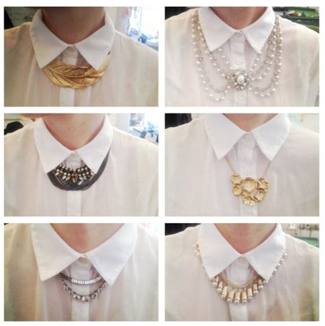 The Symphony of Necklaces and Collared Shirts