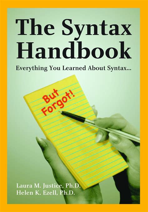 The Syntax Handbook: Everything You Learned About Syntax but Forgot Ebook Reader