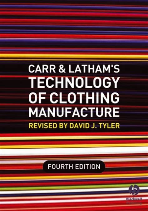 The Technology of Clothing Manufacture Ebook PDF