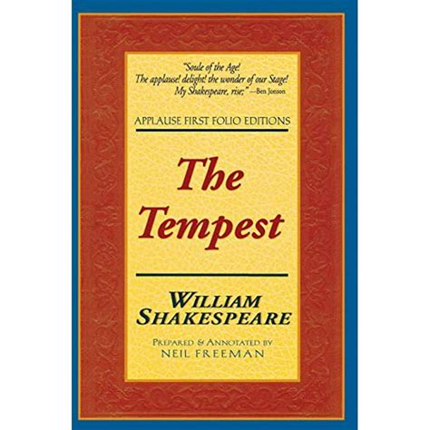 The Tempest Applause First Folio Editions Applause Shakespeare Library Folio Texts Kindle Editon