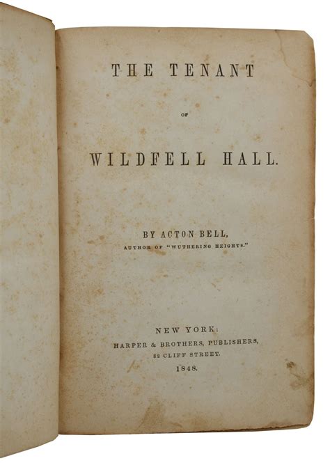 The Tenant of Wildfell Hall 1st Edition Reader