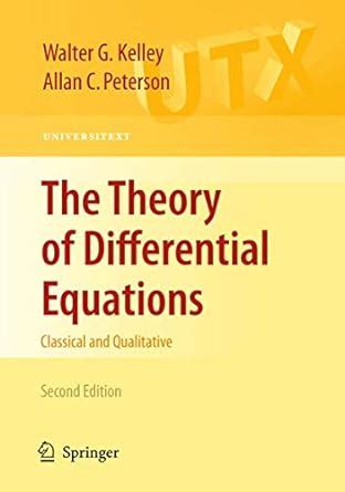 The Theory of Differential Equations Classical and Qualitative PDF