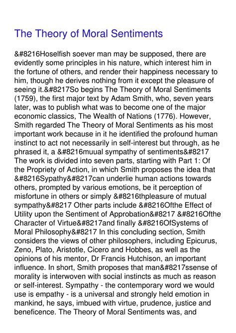 The Theory of Moral Sentiments Bibliobazaar Reproduction Kindle Editon