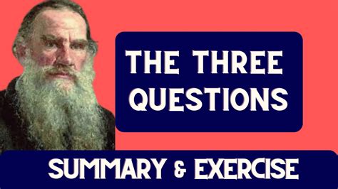 The Three Questions PDF