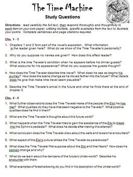 The Time Machine Study Guide Answer Key Kindle Editon