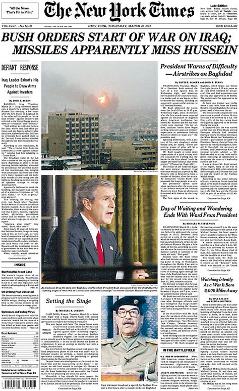 The Times' Coverage of the Iraq War