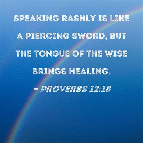 The Tongue: A Double-Edged Sword (Proverbs 12 NLT)