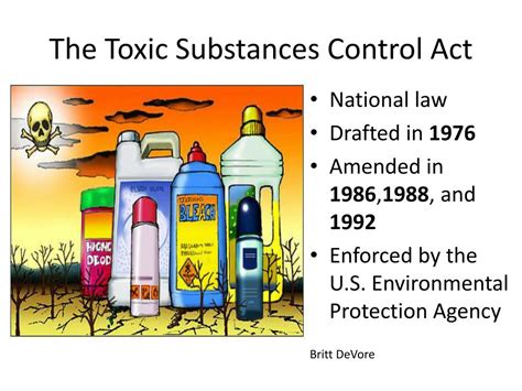 The Toxic Substances Control Act PDF