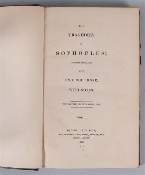 The Tragedies of Sophocles Literally Translated Into English Prose with Notes Epub