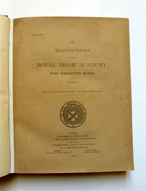 The Transactions of the Royal Irish Academy Volume 30 Epub