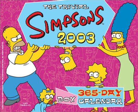 The Trivial Simpsons 2003 365-Day Block Calendar PDF