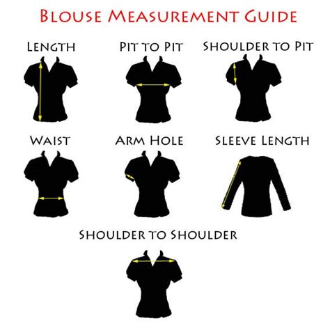 The Ultimate Blouse Measurement Chart: A Guide to Perfect Fit