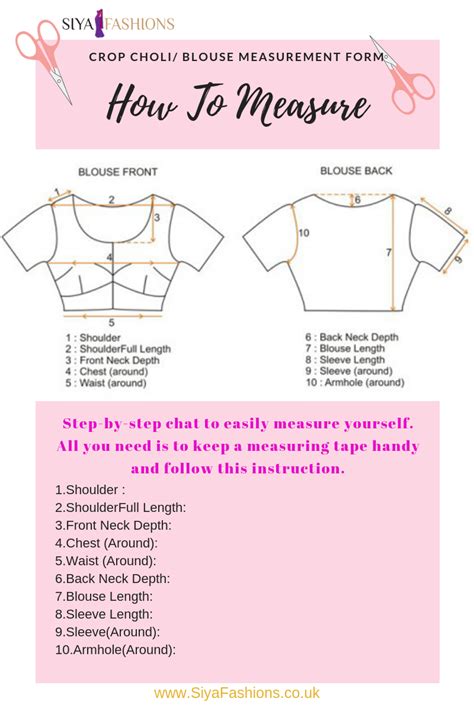 The Ultimate Guide to Blouse Measurement Charts: Get the Perfect Fit Every Time