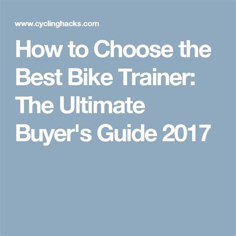 The Ultimate Guide to Choosing the Perfect Cycling Trainer for Women