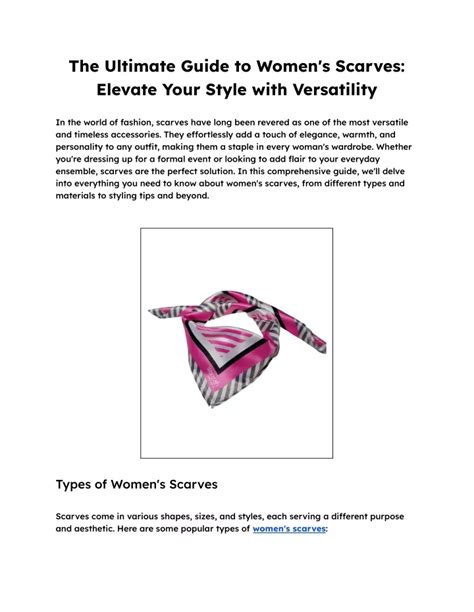 The Ultimate Guide to Ladies Scarves: Elevate Your Style and Comfort