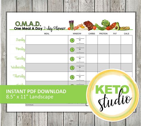 The Ultimate Guide to Meal Planning with the OMAD Planner Printable