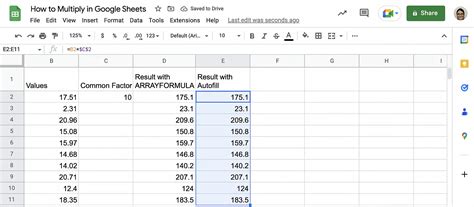 The Ultimate Guide to Multiplication Formulas for Sheets