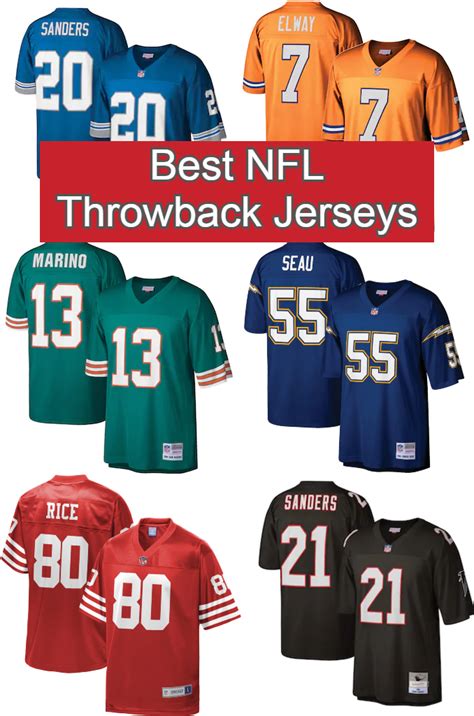 The Ultimate Guide to NFL Throwback Jerseys: Reliving the Glory Days