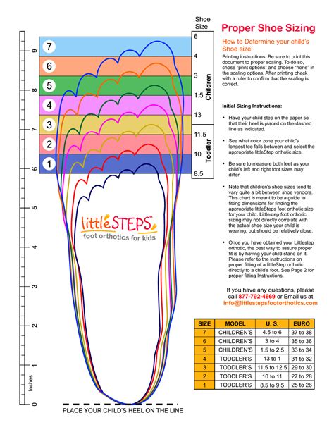 The Ultimate Guide to Printable Foot Size Charts: Measuring and Understanding Shoe Sizes