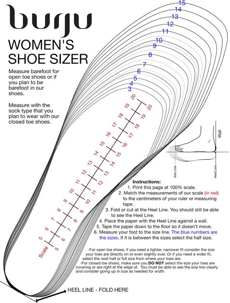 The Ultimate Guide to Printable Shoe Size Templates for Women