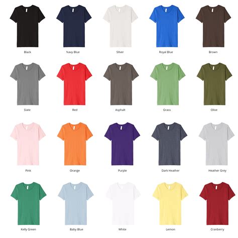 The Ultimate Guide to T-Shirt Colors: Express Yourself with Confidence